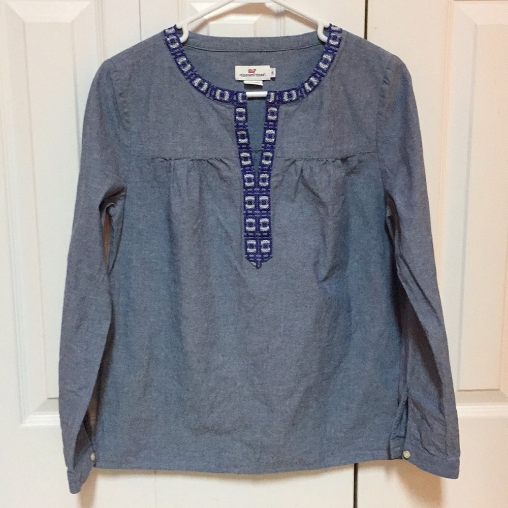 Vineyard vines xs chambray tunic shirt